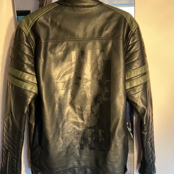 Like new pleather bomber - Picture 2 of 5